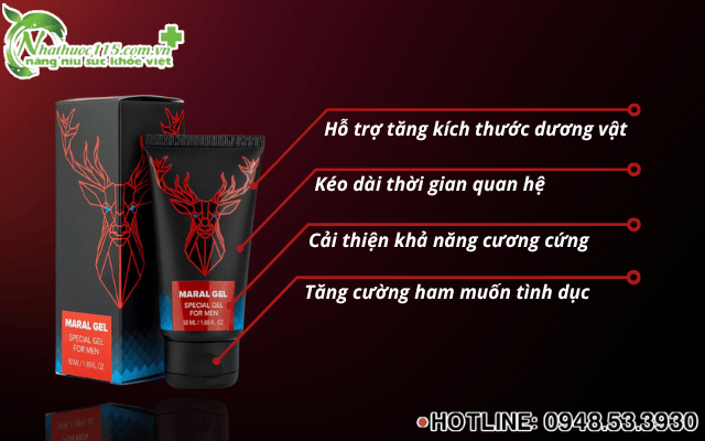 Công dụng nổi bật của Maral Gel