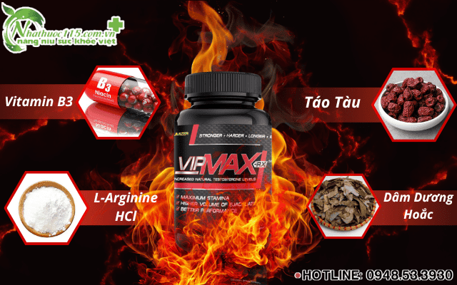 Thành phần chính của Vipmax RX