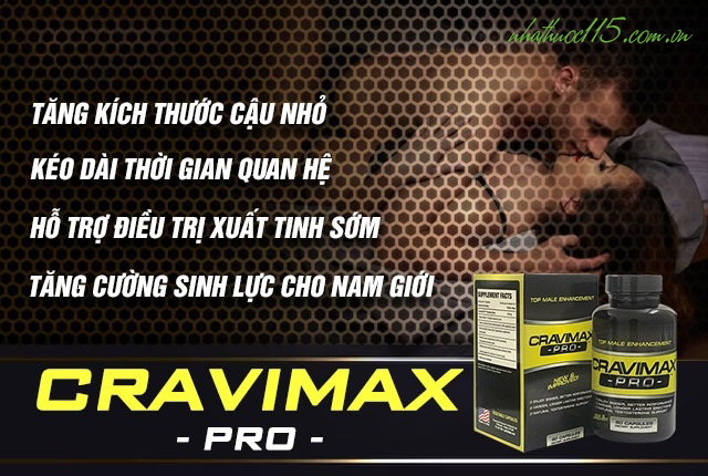 thuốc điều trị yếu sinh lý cravimax pro