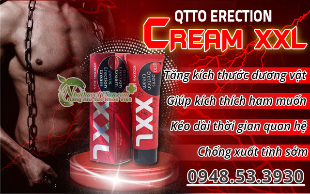 công dụng qtto penis erection cream xxl