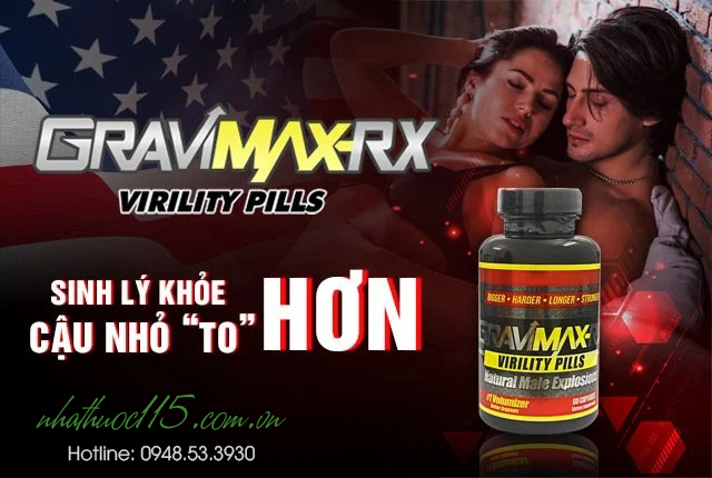 thuốc điều trị yếu sinh lý tốt nhất hiện nay Gravimax Rx