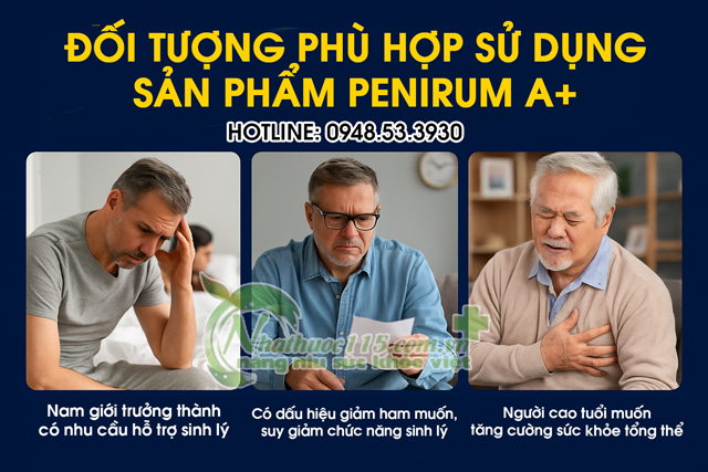 Đối tượng phù hợp sử dụng sản phẩm Penirum A+
